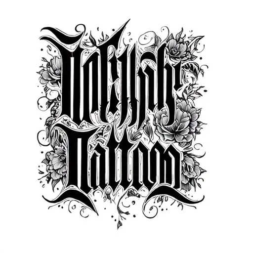 Darck Lettering Style