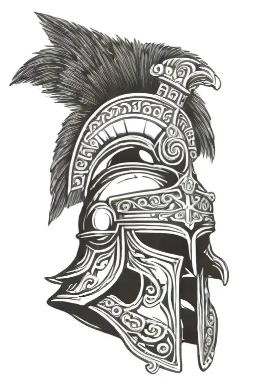 Greek Warrior Helmet Adorned