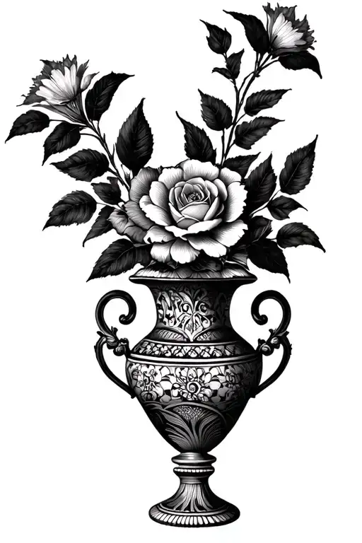 Italian Vase Filled