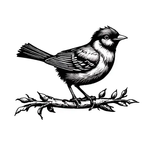 Old School Style Bird