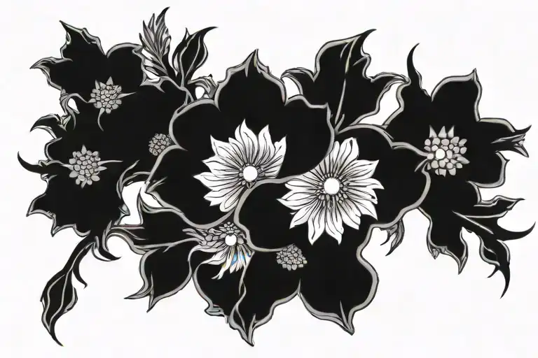 Fish Bones Flower Hell