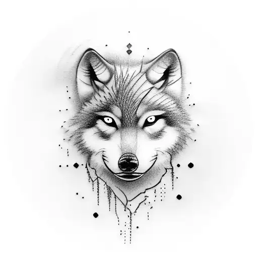 Baby Wolf Looking Into Water