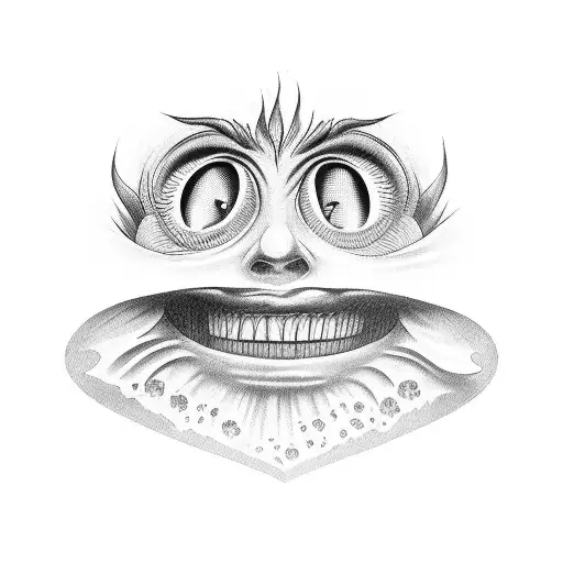 Single Tooth With Creepy Smile