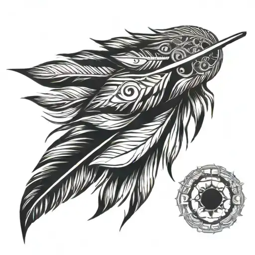 Native American Feather Transforming