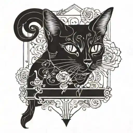 Incorporate Lyrics From A Lil Peep Song Into A Design Featuring A Black Cat