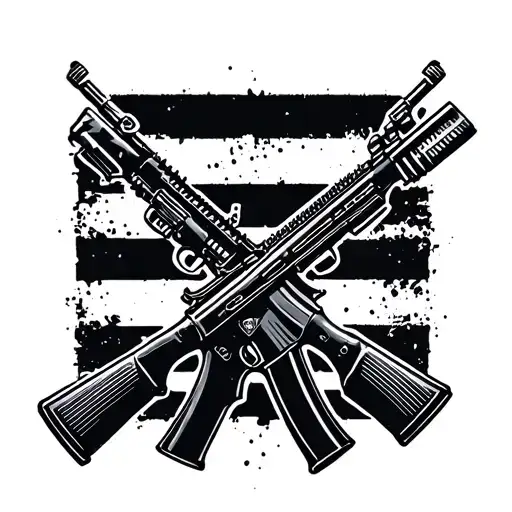 Incorporate The Iconic Symbol Of The Us Army Infantry Crossed Rifles In A Modern And Abstract Way