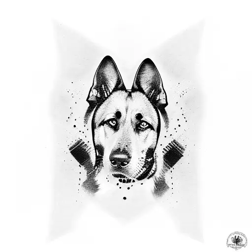 K9 Police Dog With Handler