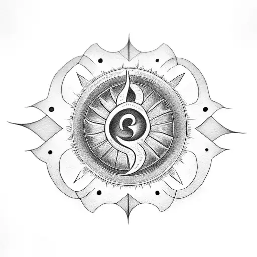 Three S Letter Shaping A Sun With A C Inside