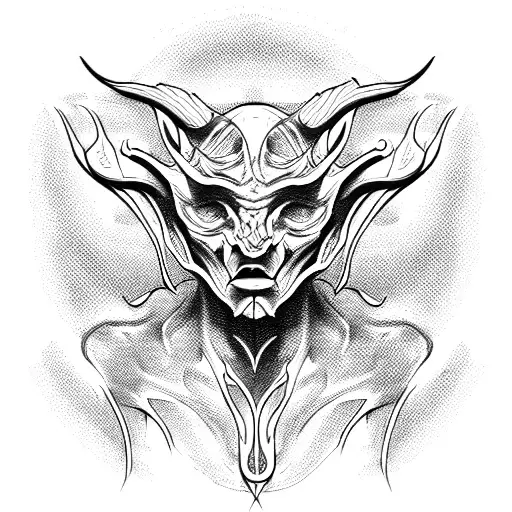 Humanoid Demon Bust