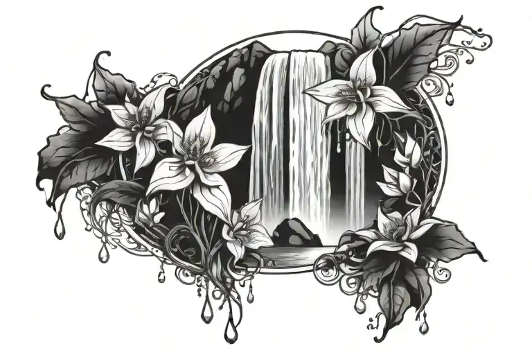 Mystical Waterfall Flower Crystals