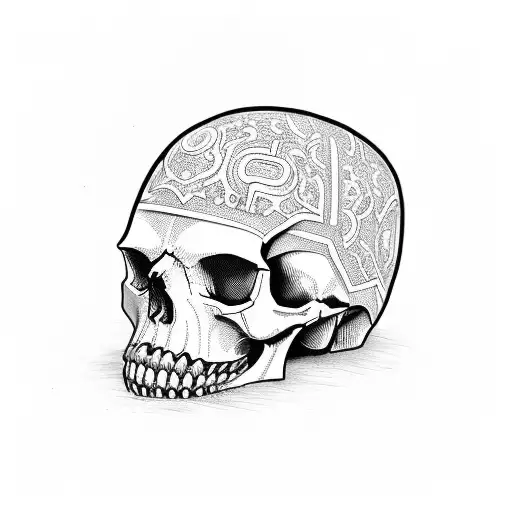 Skull In Helmet Altyn