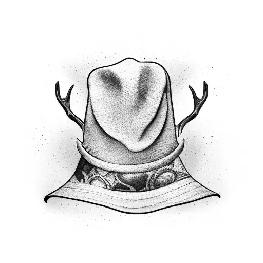 A Coffee Stain In The Shape Of Sherlock Holmes' Iconic Deerstalker Hat