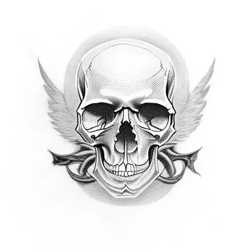 Skull With The Word Kygz On The Forehead