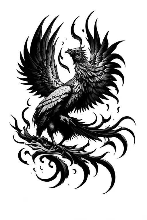 Phoenix Rising From The Ashes