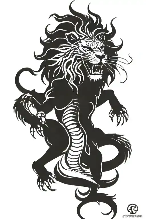 Scorpio With Lion