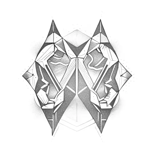 Gemini Symbol From Futuristic Perpective