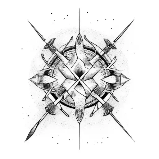 Virgo Constellation With Gladius Sword