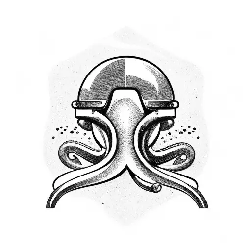 Diver Helmet With Octopus