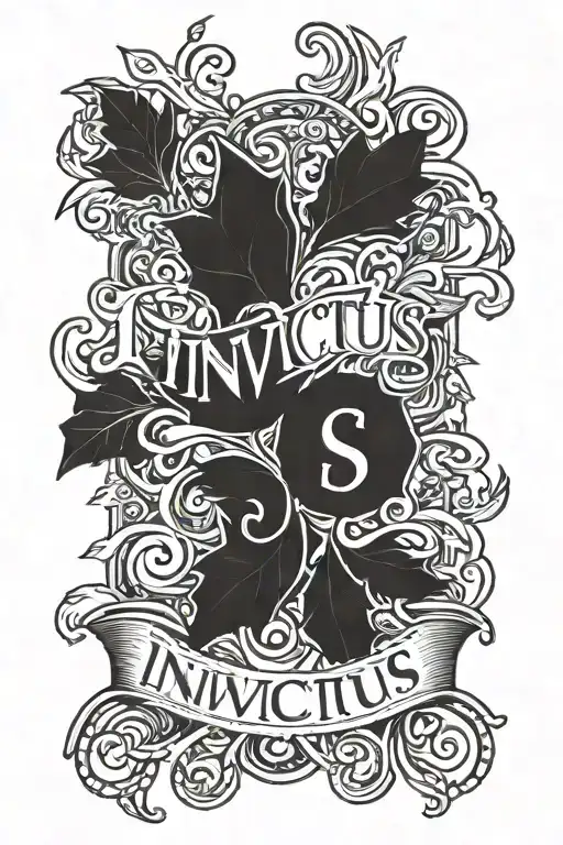 Invictus Word Tatoo