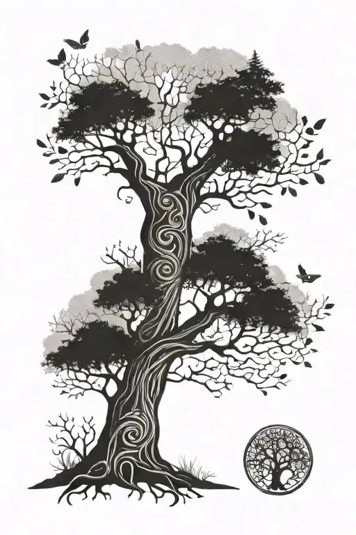 Wovles With A Family Tree