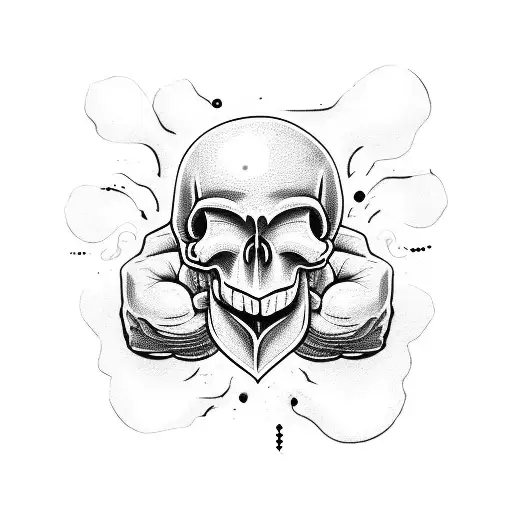 Heart Skull Fist