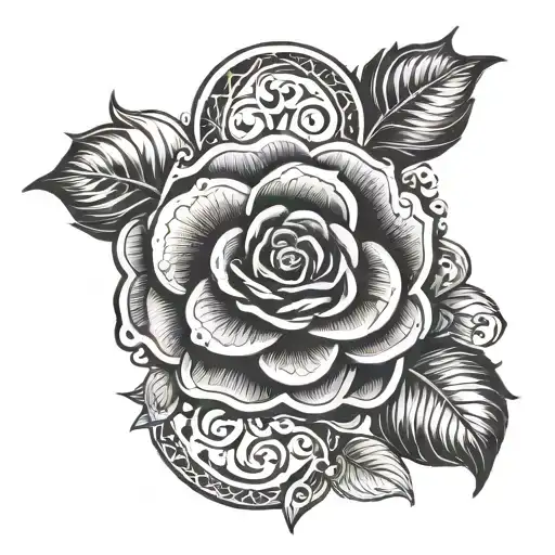 Rose Triskele Symbol