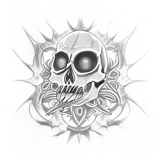 Skull With Sharingan Eyes