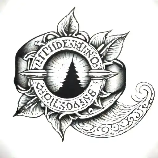 Wedding Band Tattoo Featuring A Sun And The Date 09142024