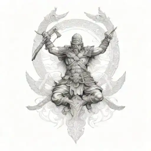 Combine Nordic Mythology With Romanian Warrior Imagery