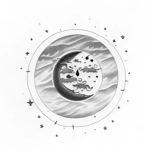 Someone Looking Up At A Moon