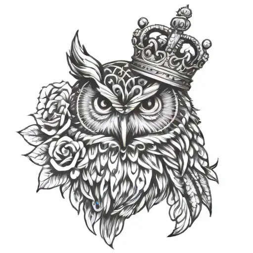 Owl And Crown