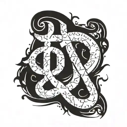 Ohm Symbol In Graffitti Lettering Style