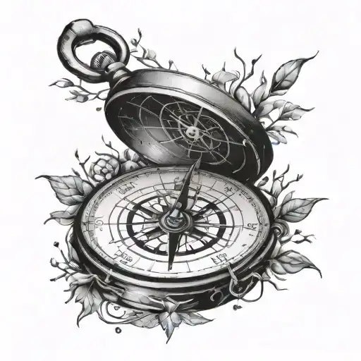 A Compass With Several Branches Representing Life Objectives That I Must Fulfill For A Man