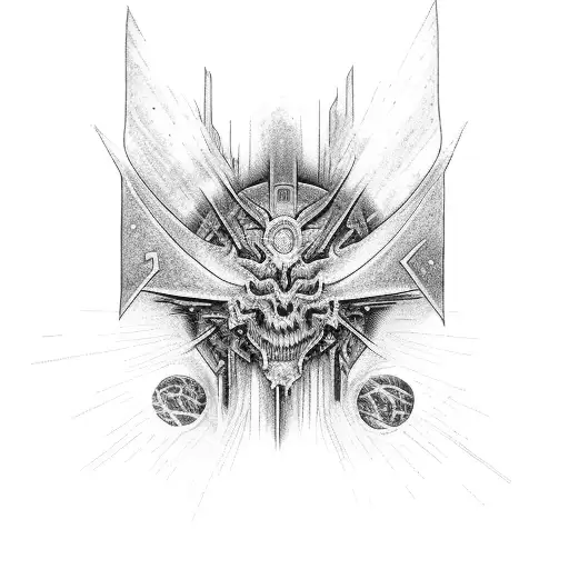 Egiptean Seth God Hold Earth In Fire