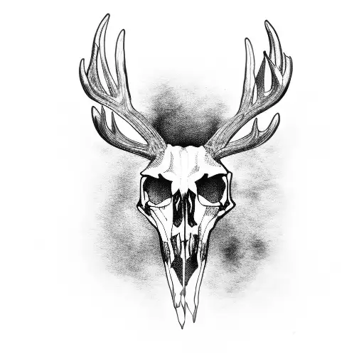 Deer Skull Stretched Paganism