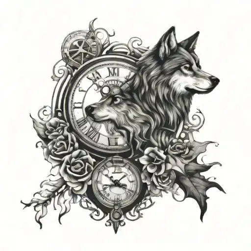 Wolf And Clock