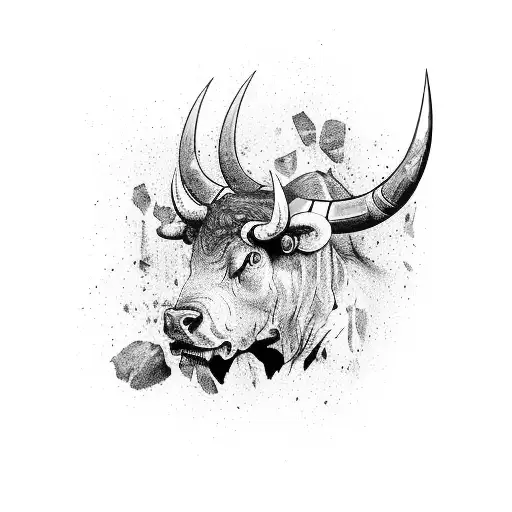 Spanish Angry Bull Full Body