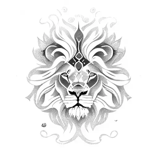 Lion And Rose