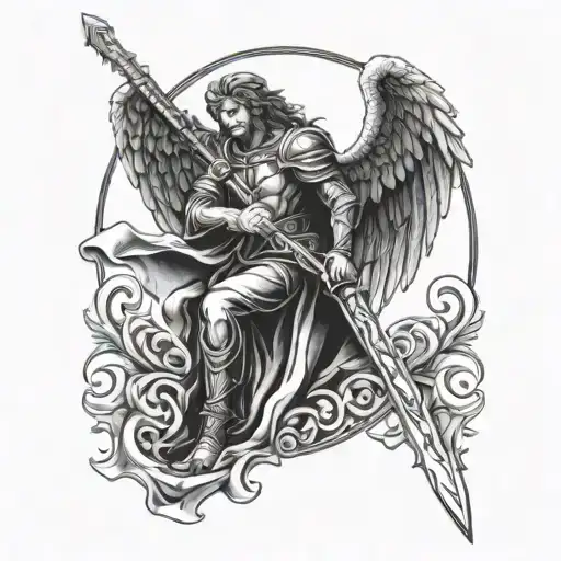 Arch Angel Michael With Sword