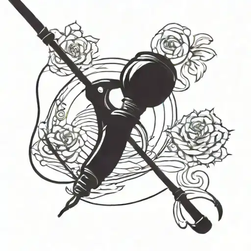 Fishing Pole With Signature Incorporated Within