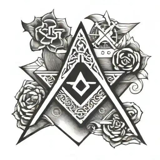 Masonic Square And Compass