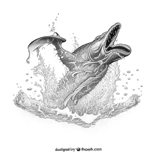 River Running Into Ocean