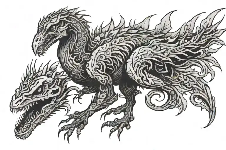 Back Evil Veloceraptor