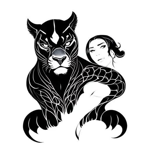 Black Panther With Mom On It