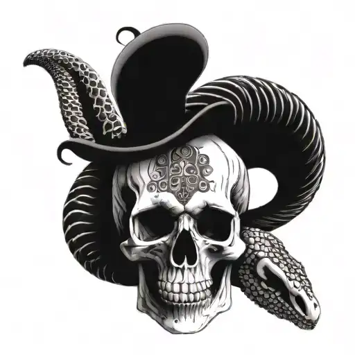 Skull And Cobra Head
