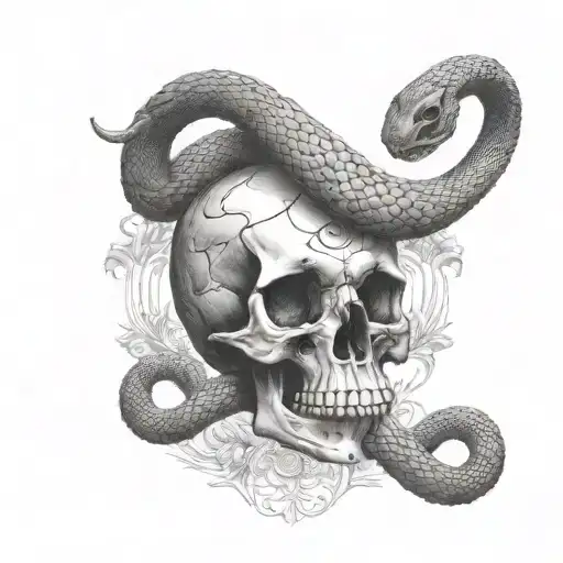 Skull And Cobra Head