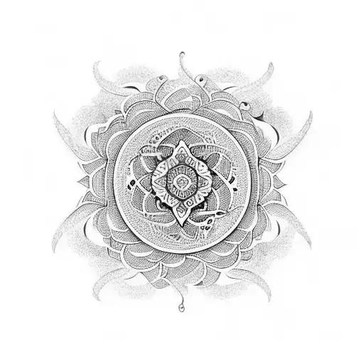 An Intricate Mandala Design Incorporating The Infinity Symbol