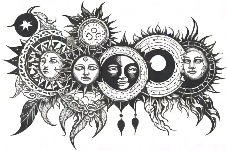 Sun And Moon Phases