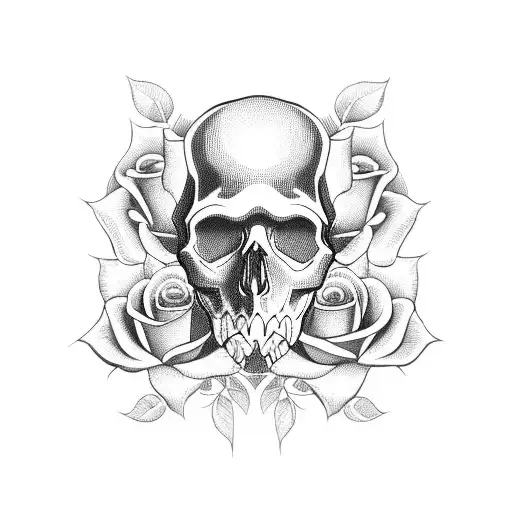 Skull And Roses
