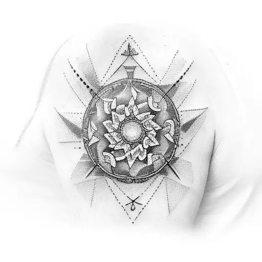 Full Black Forearm With 4 N's Into A Dark Stlye Bicep